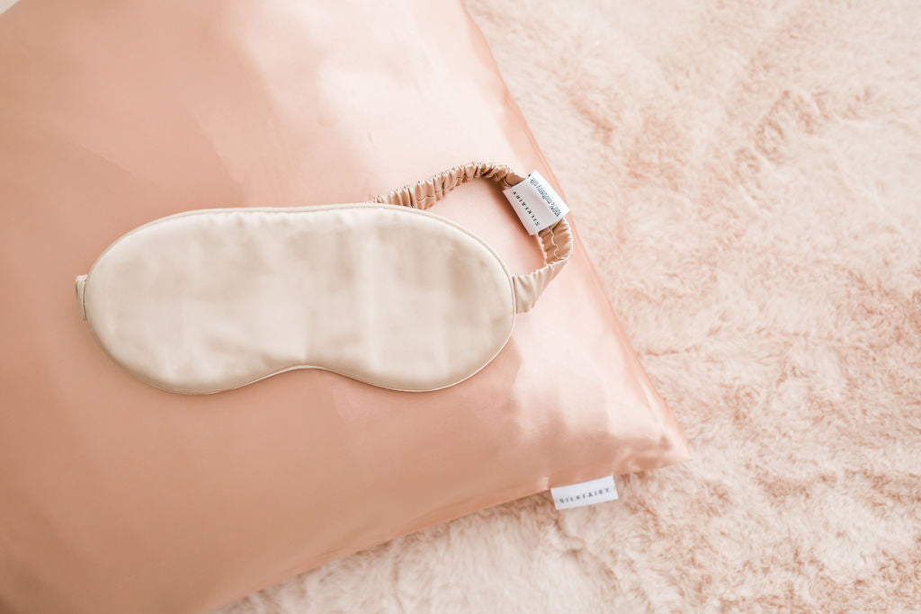 Champagne Silk Eye Mask