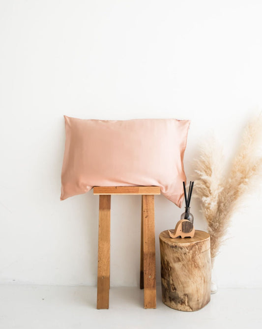 Rose Gold Zippered Silk Pillowcase