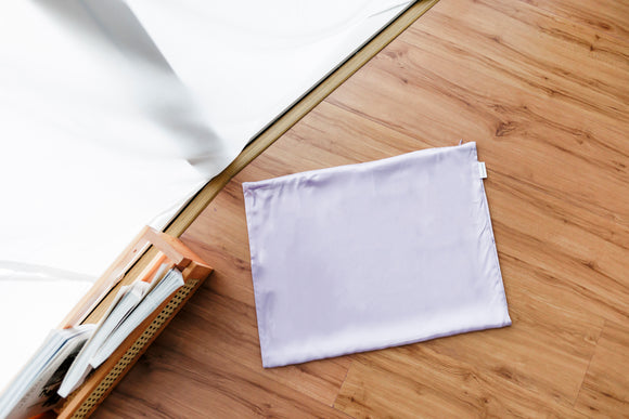 Lilac Zippered Silk Pillowcase (NEW!)