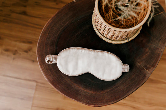 Champagne Silk Eye Mask