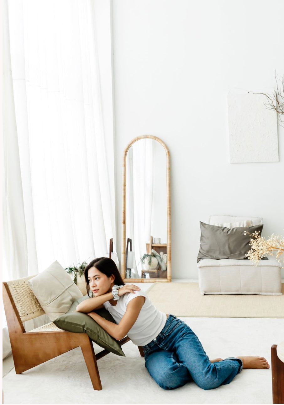Sage Green & Olive Silk Pillowcase (New Colours Sale)