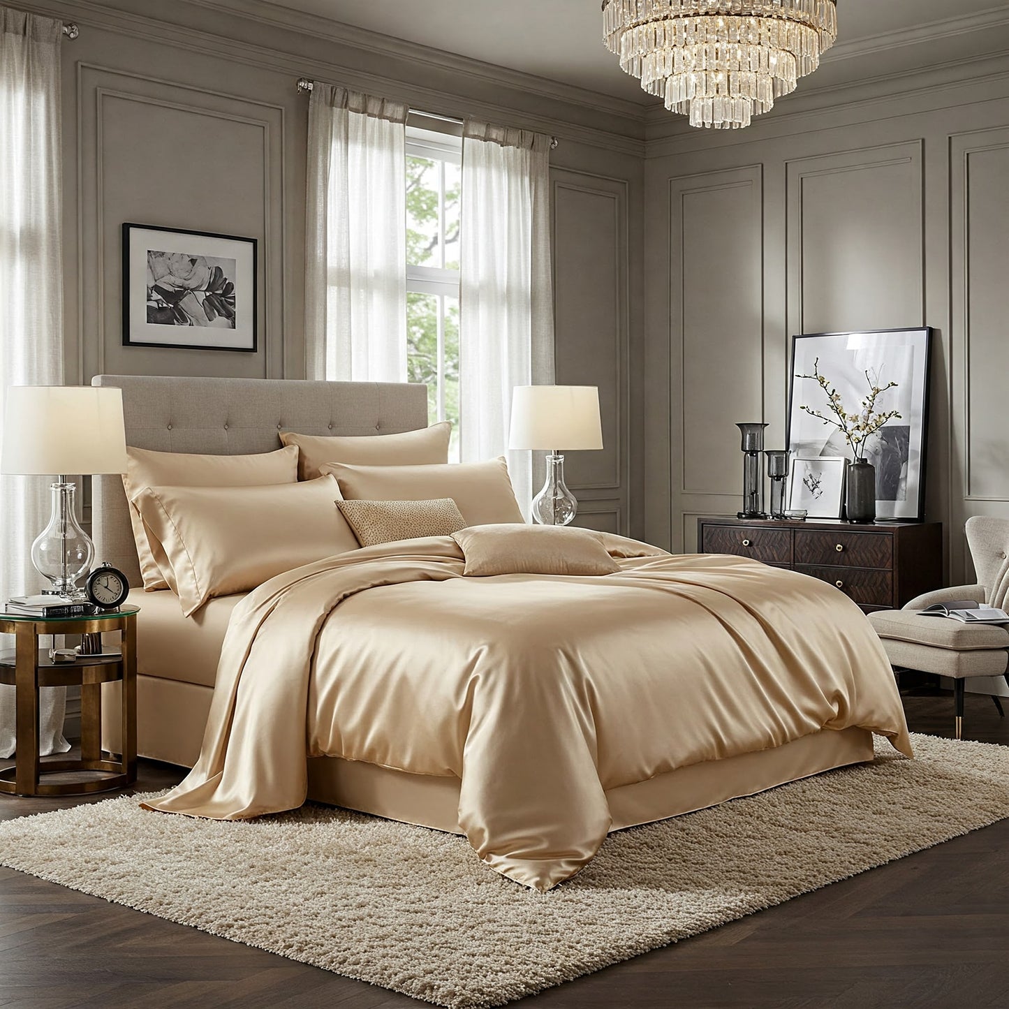 Bespoke Silk Bedsheet Duvet Set (Preorder)