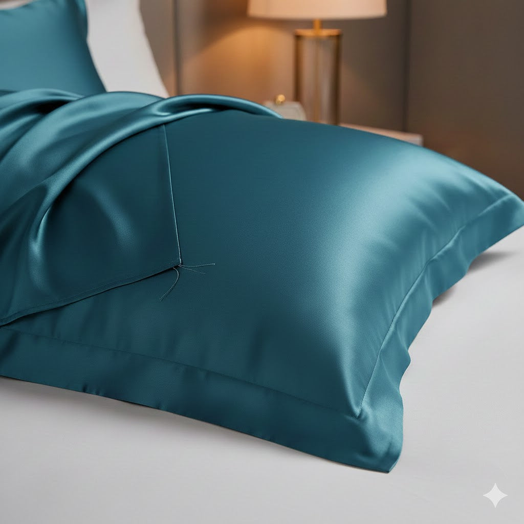 Silk Pillowcase- Teal (Flash Sale)