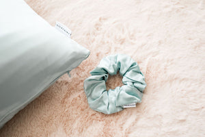 (New) Tiffany Blue Silk Scrunchie