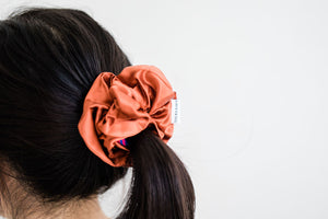 (New) Rust Silk Scrunchie