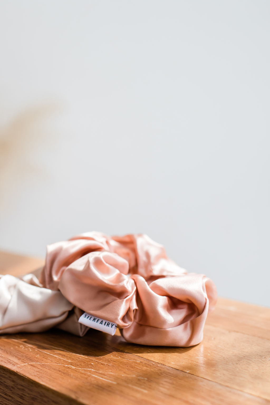 Rose Gold Silk Scrunchie