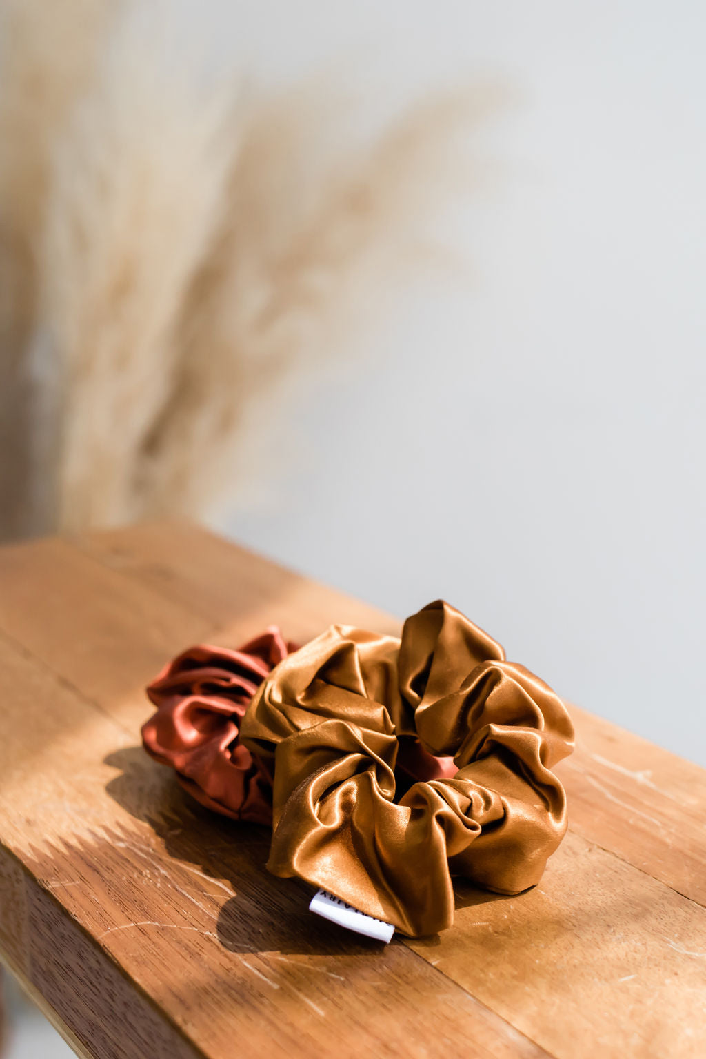 Gold Silk Scrunchie